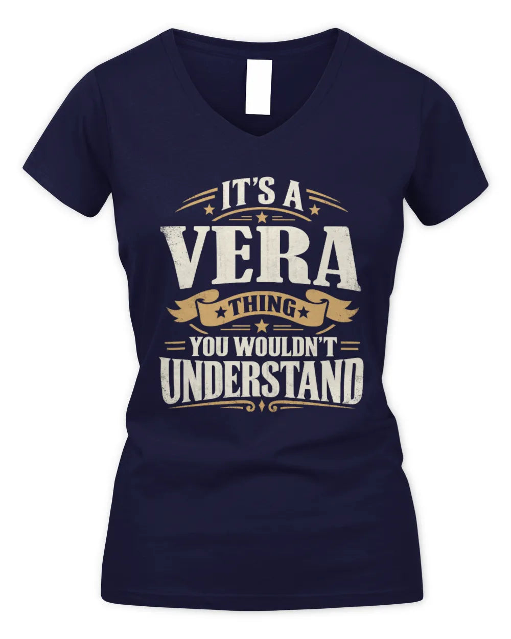 VERA P08 TH51 - Personalized “It’s a/an [NAME] Thing – You Wouldn’t Understand” Shirt - Women's V-Neck T-Shirt - Navy