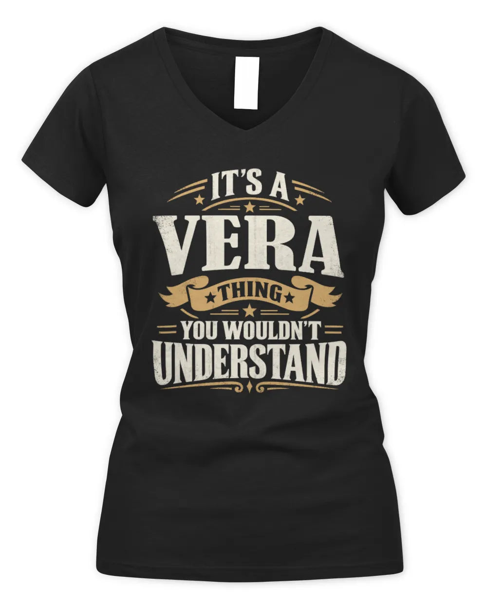 VERA P08 TH51 - Personalized “It’s a/an [NAME] Thing – You Wouldn’t Understand” Shirt - Women's V-Neck T-Shirt - Black