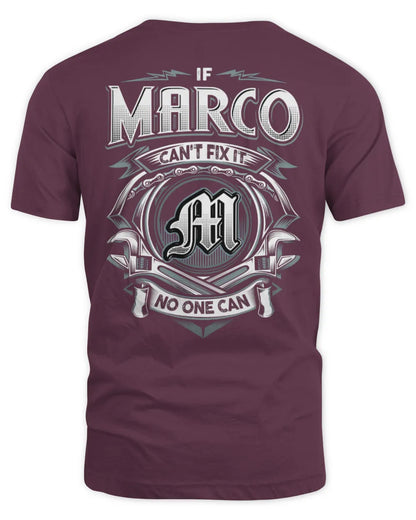 MARCO AP81-K4-626 - Personalized Ahmed Quote Apparel “If Ahmed Can't Fix It, No One Can” - Unisex Standard T-Shirt - Maroon