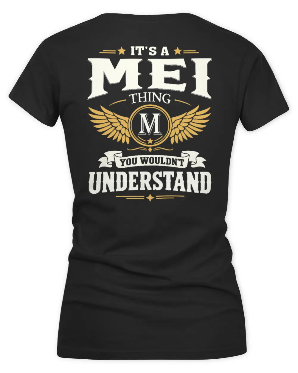 MEI KT06-M008 It’s a [NAME] Thing – You Wouldn’t Understand | Personalized Vintage T-Shirt - Women's V-Neck T-Shirt - Black