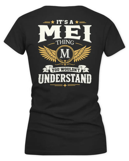MEI KT06-M008 It’s a [NAME] Thing – You Wouldn’t Understand | Personalized Vintage T-Shirt - Women's V-Neck T-Shirt - Black