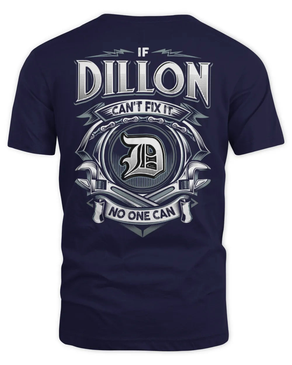 DILLON AP81-K4-626 - Personalized Ahmed Quote Apparel “If Ahmed Can't Fix It, No One Can” - Unisex Standard T-Shirt - Navy