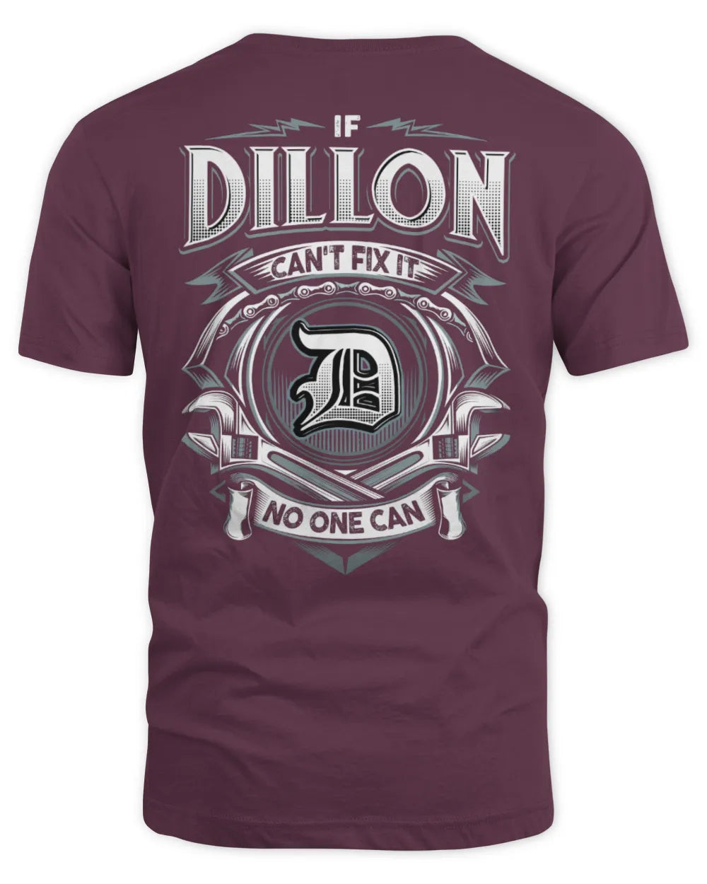 DILLON AP81-K4-626 - Personalized Ahmed Quote Apparel “If Ahmed Can't Fix It, No One Can” - Unisex Standard T-Shirt - Maroon