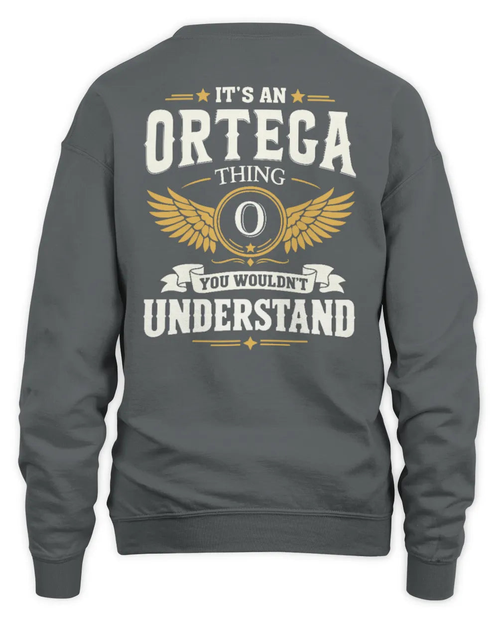 ORTEGA KT06-M008 It’s a [NAME] Thing – You Wouldn’t Understand | Personalized Vintage T-Shirt - Unisex Sweatshirt - Charcoal