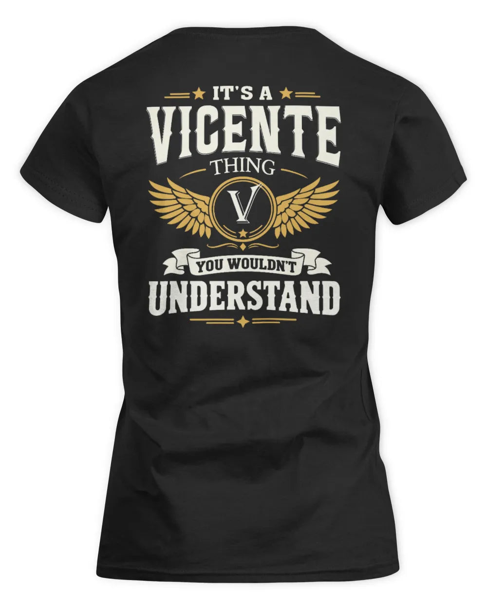 VICENTE KT06-M008 It’s a [NAME] Thing – You Wouldn’t Understand | Personalized Vintage T-Shirt - Women's Standard T-Shirt - Black