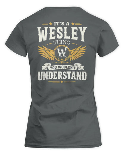 WESLEY KT06-M008 It’s a [NAME] Thing – You Wouldn’t Understand | Personalized Vintage T-Shirt - Women's Standard T-Shirt - Charcoal