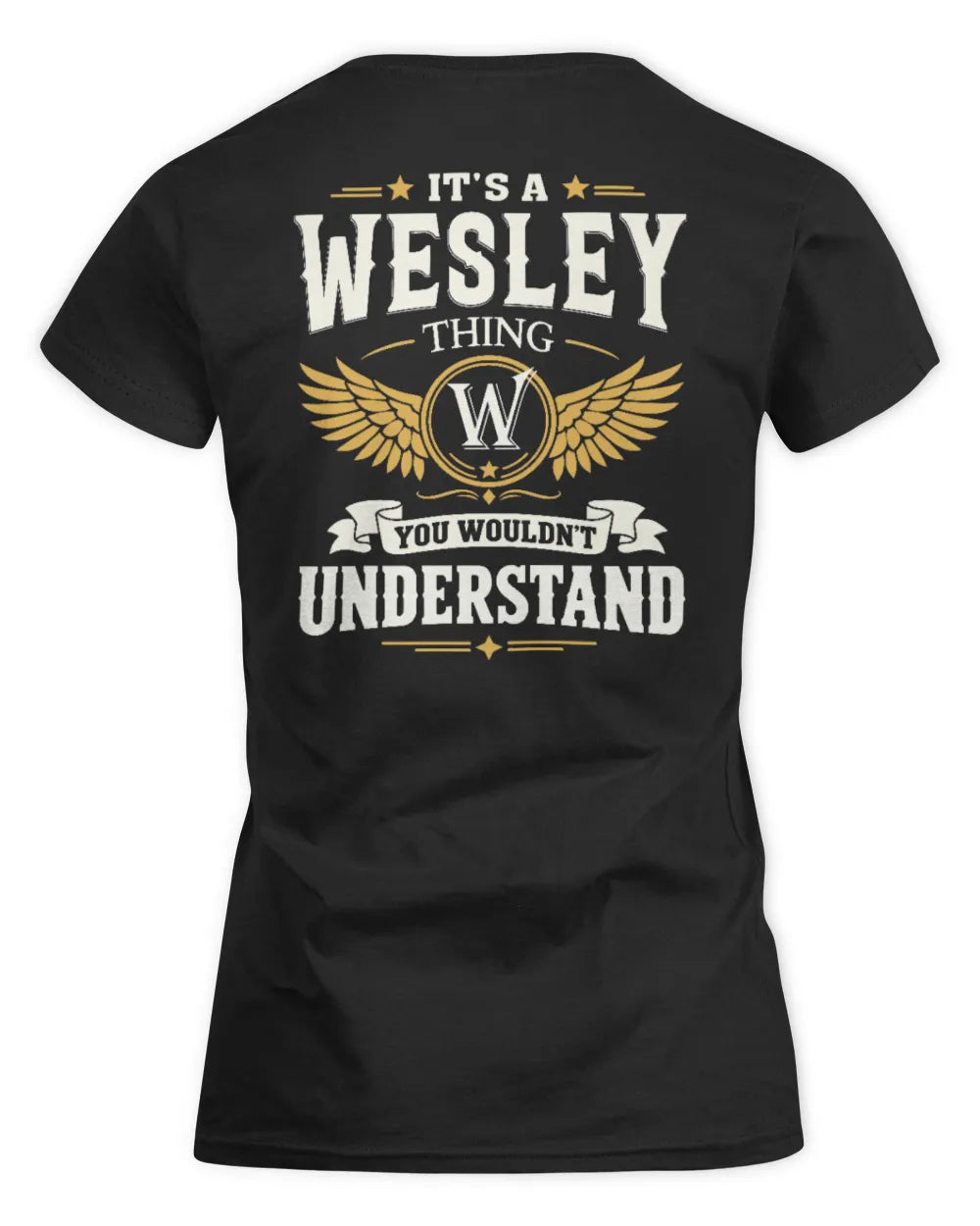 WESLEY KT06-M008 It’s a [NAME] Thing – You Wouldn’t Understand | Personalized Vintage T-Shirt - Women's Standard T-Shirt - Black