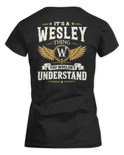 WESLEY KT06-M008 It’s a [NAME] Thing – You Wouldn’t Understand | Personalized Vintage T-Shirt - Women's Standard T-Shirt - Black