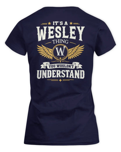 WESLEY KT06-M008 It’s a [NAME] Thing – You Wouldn’t Understand | Personalized Vintage T-Shirt - Women's Standard T-Shirt - Navy