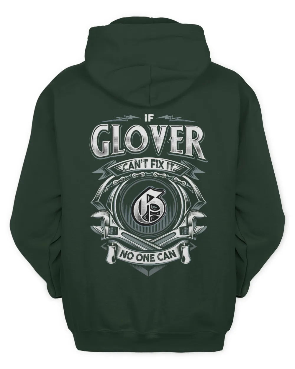 GLOVER AP81-K4-626 - Personalized Ahmed Quote Apparel “If Ahmed Can't Fix It, No One Can” - Unisex Hoodie - Forest Green