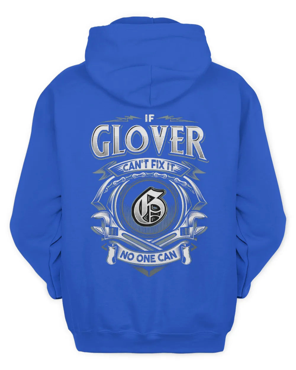 GLOVER AP81-K4-626 - Personalized Ahmed Quote Apparel “If Ahmed Can't Fix It, No One Can” - Unisex Hoodie - Royal