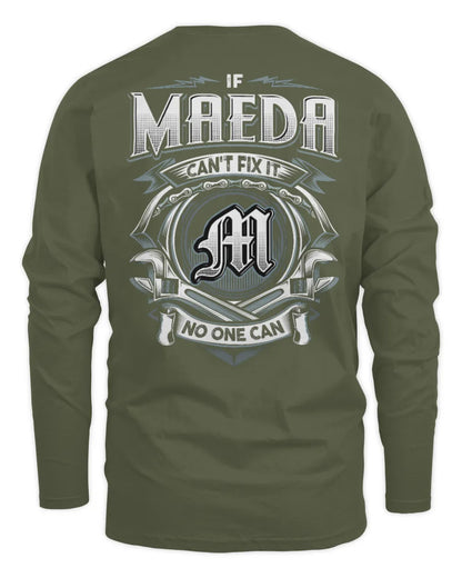 MAEDA AP81-K4-626 - Personalized Ahmed Quote Apparel “If Ahmed Can't Fix It, No One Can” - Men's Long Sleeved T-Shirt - Military Green