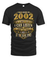 2002 HH89-K2 – Funny Birth Year Multitasker Quote T-Shirt - Unisex Standard T-Shirt - Black