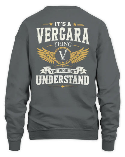 VERGARA KT06-M008 It’s a [NAME] Thing – You Wouldn’t Understand | Personalized Vintage T-Shirt - Unisex Sweatshirt - Charcoal