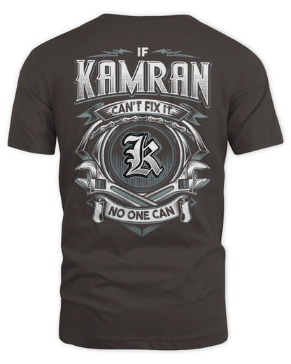 KAMRAN AP81-K4-626 - Personalized Ahmed Quote Apparel “If Ahmed Can't Fix It, No One Can” - Unisex Standard T-Shirt - Dark Chocolate