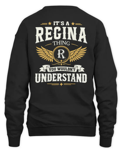 REGINA KT06-M008 It’s a [NAME] Thing – You Wouldn’t Understand | Personalized Vintage T-Shirt - Unisex Sweatshirt - Black