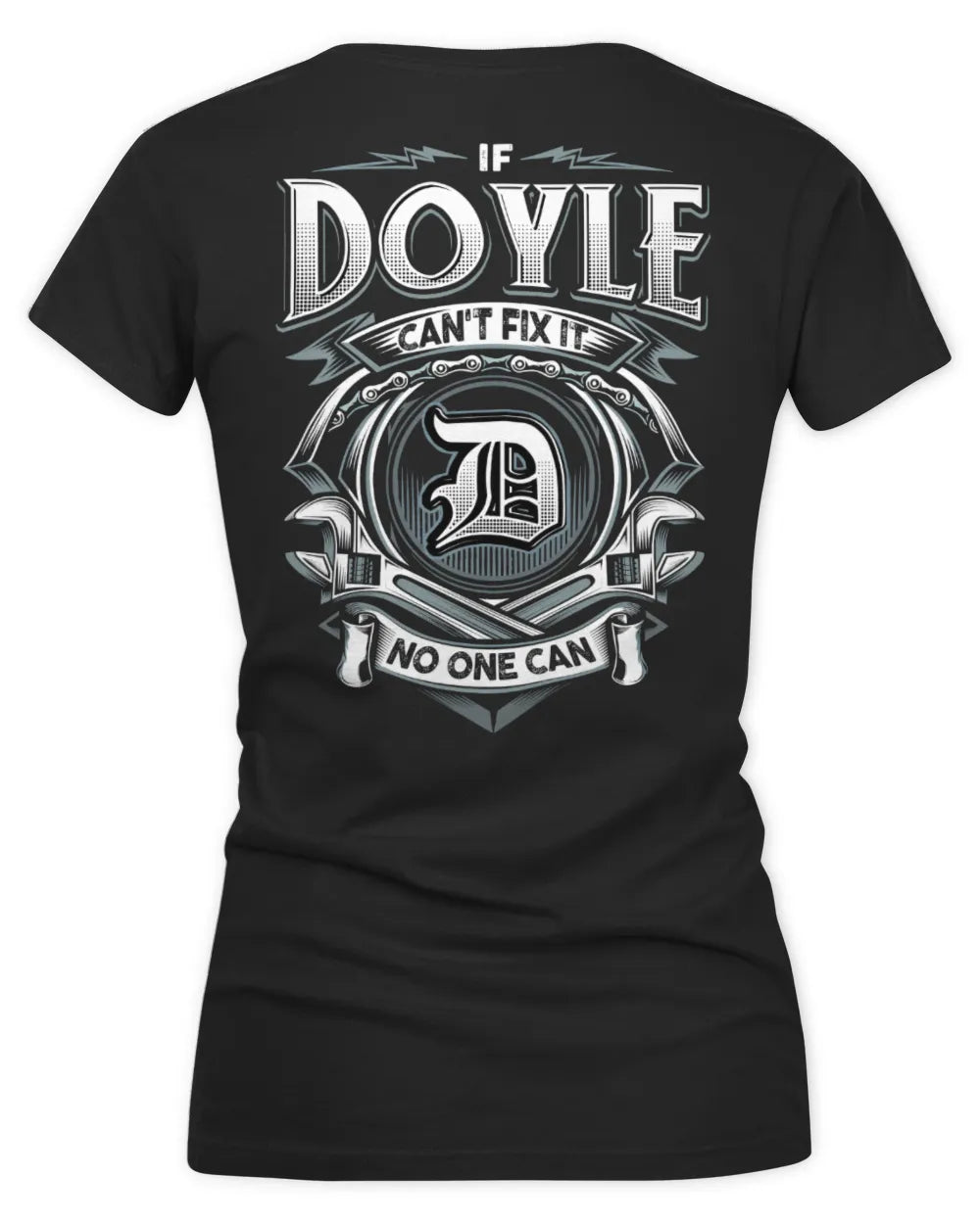 DOYLE AP81-K4-626 - Personalized Ahmed Quote Apparel “If Ahmed Can't Fix It, No One Can” - Women's V-Neck T-Shirt - Black