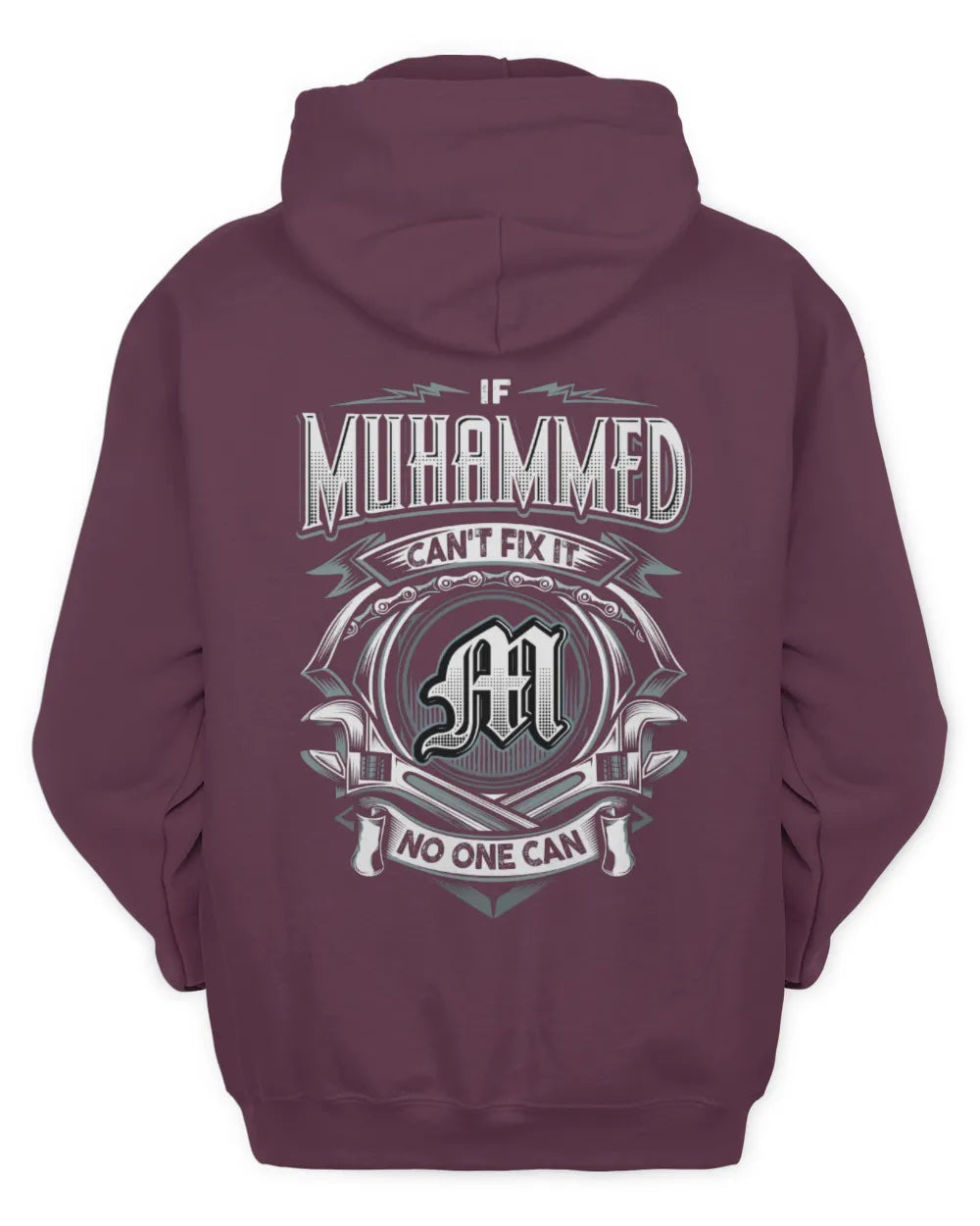 MUHAMMED AP81-K4-626 - Personalized Ahmed Quote Apparel “If Ahmed Can't Fix It, No One Can” - Unisex Hoodie - Maroon