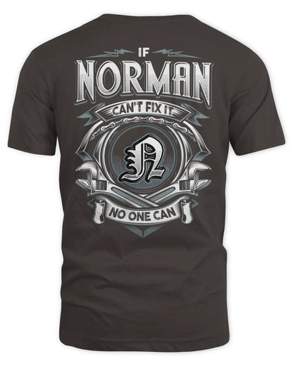 NORMAN AP81-K4-626 - Personalized Ahmed Quote Apparel “If Ahmed Can't Fix It, No One Can” - Unisex Standard T-Shirt - Dark Chocolate