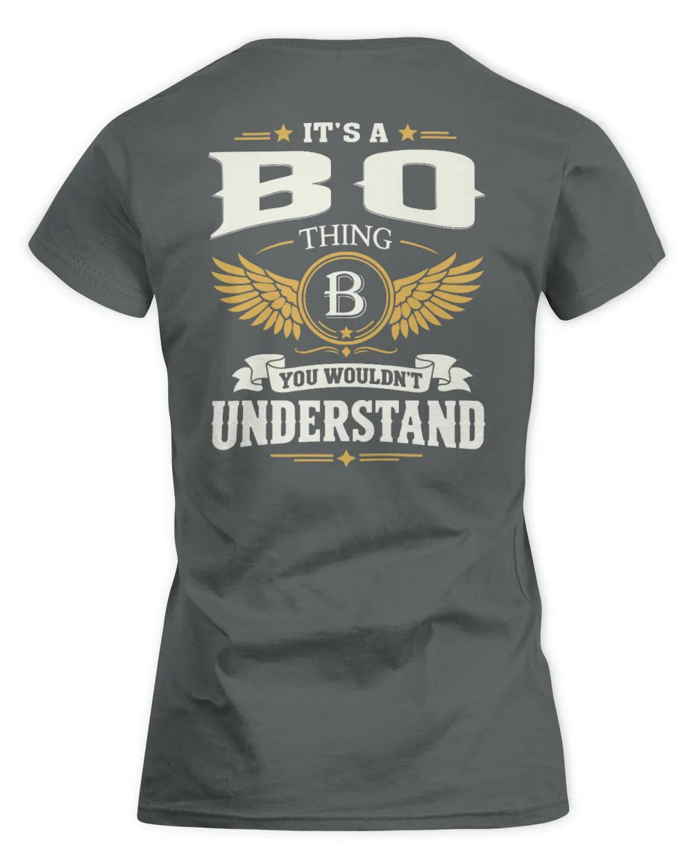 BO KT06-M008 It’s a [NAME] Thing – You Wouldn’t Understand | Personalized Vintage T-Shirt - Women's Standard T-Shirt - Charcoal
