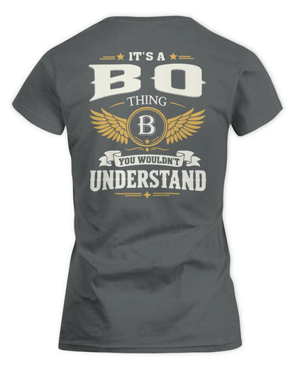 BO KT06-M008 It’s a [NAME] Thing – You Wouldn’t Understand | Personalized Vintage T-Shirt - Women's Standard T-Shirt - Charcoal