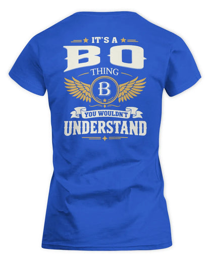 BO KT06-M008 It’s a [NAME] Thing – You Wouldn’t Understand | Personalized Vintage T-Shirt - Women's Standard T-Shirt - Royal