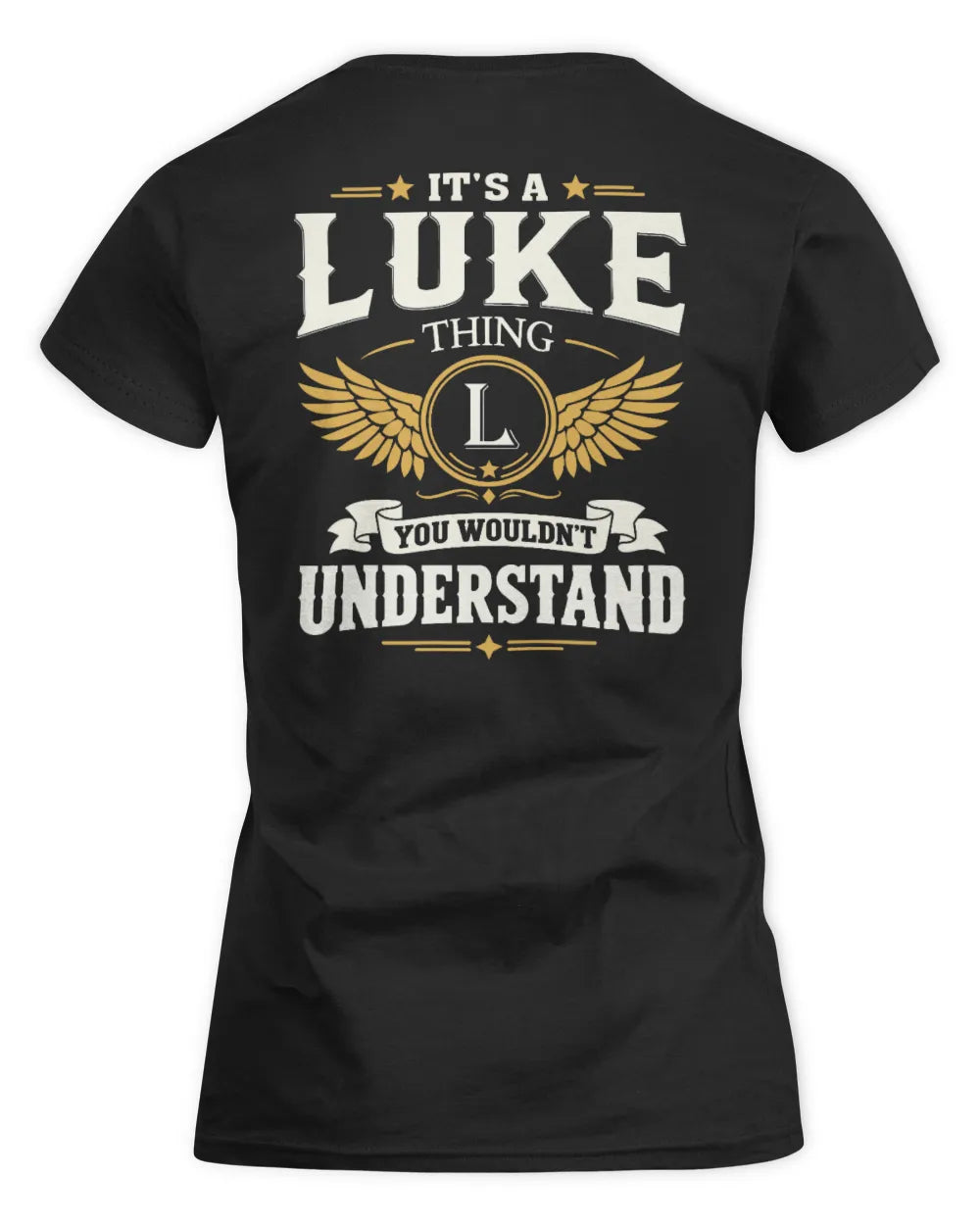 LUKE KT06-M008 It’s a [NAME] Thing – You Wouldn’t Understand | Personalized Vintage T-Shirt - Women's Standard T-Shirt - Black