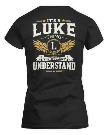 LUKE KT06-M008 It’s a [NAME] Thing – You Wouldn’t Understand | Personalized Vintage T-Shirt - Women's Standard T-Shirt - Black
