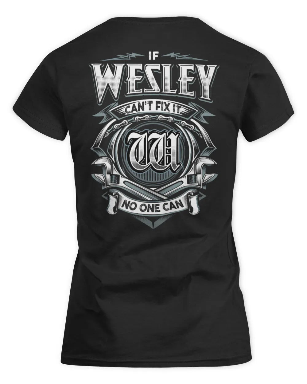 WESLEY AP81-K4-626 - Personalized Ahmed Quote Apparel “If Ahmed Can't Fix It, No One Can” - Women's Standard T-Shirt - Black