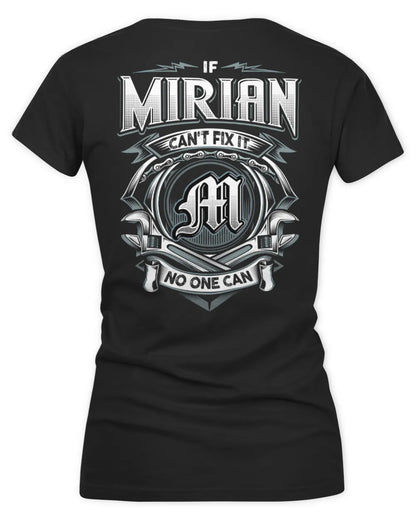 MIRIAN AP81-K4-626 - Personalized Ahmed Quote Apparel “If Ahmed Can't Fix It, No One Can” - Women's V-Neck T-Shirt - Black