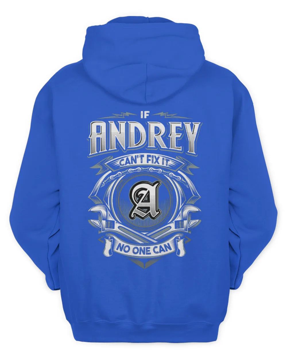 ANDREY AP81-K4-626 - Personalized Ahmed Quote Apparel “If Ahmed Can't Fix It, No One Can” - Unisex Hoodie - Royal