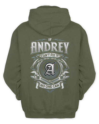 ANDREY AP81-K4-626 - Personalized Ahmed Quote Apparel “If Ahmed Can't Fix It, No One Can” - Unisex Hoodie - Military Green