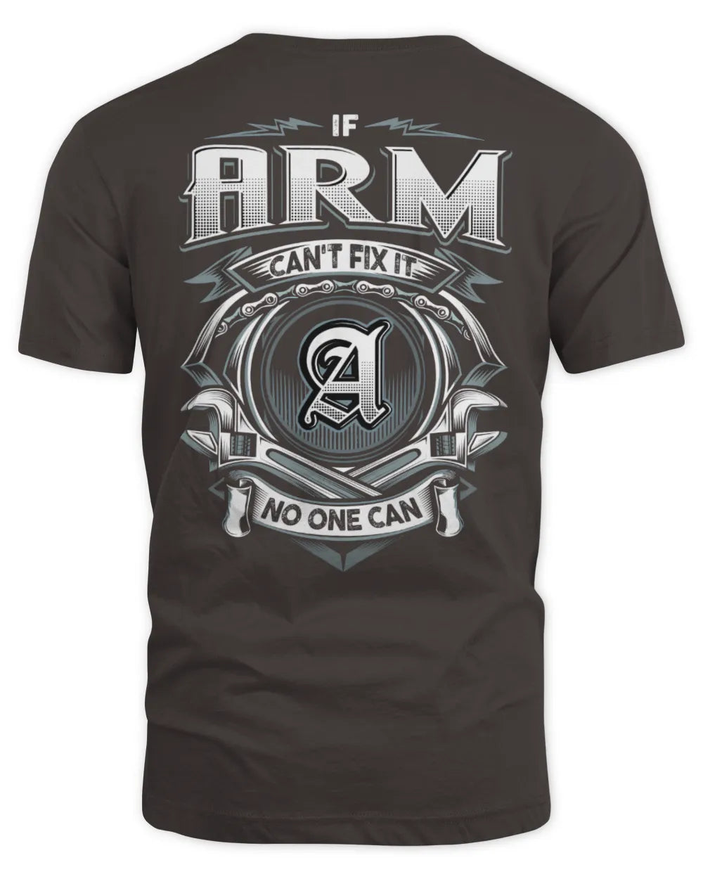 ARM AP81-K4-626 - Personalized Ahmed Quote Apparel “If Ahmed Can't Fix It, No One Can” - Unisex Standard T-Shirt - Dark Chocolate