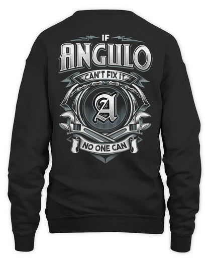 ANGULO AP81-K4-626 - Personalized Ahmed Quote Apparel “If Ahmed Can't Fix It, No One Can” - Unisex Sweatshirt - Black