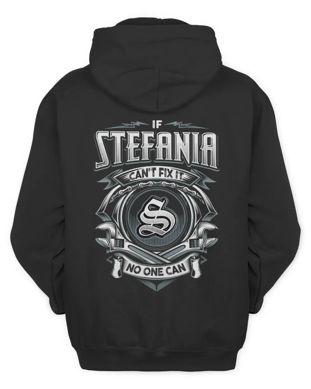 STEFANIA AP81-K4-626 - Personalized Ahmed Quote Apparel “If Ahmed Can't Fix It, No One Can” - Unisex Hoodie - Black