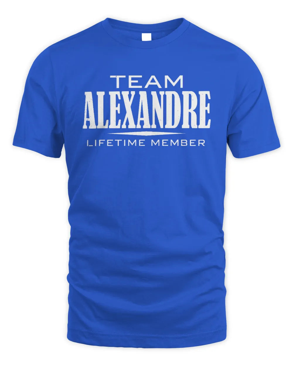 ALEXANDRE BL62-K4-128 - Personalized “Team NAME Lifetime Member” - Unisex Standard T-Shirt - Royal