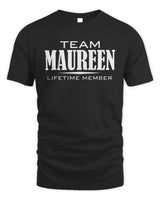 MAUREEN BL62-K4-128 - Personalized “Team NAME Lifetime Member” - Unisex Standard T-Shirt - Black