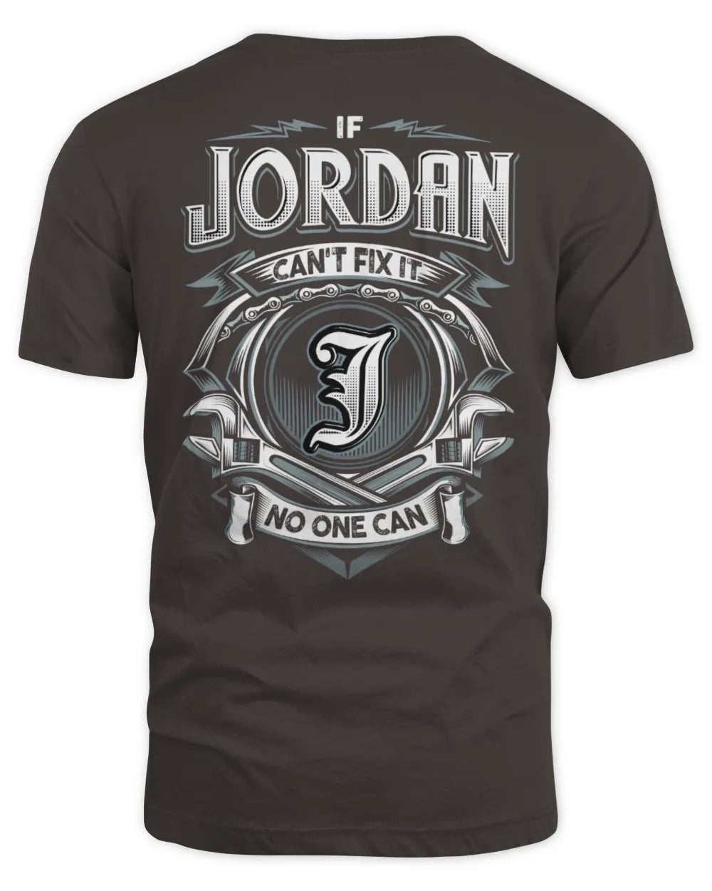 JORDAN AP81-K4-626 - Personalized Ahmed Quote Apparel “If Ahmed Can't Fix It, No One Can” - Unisex Standard T-Shirt - Dark Chocolate