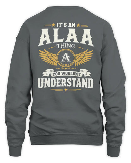 ALAA KT06-M008 It’s a [NAME] Thing – You Wouldn’t Understand | Personalized Vintage T-Shirt - Unisex Sweatshirt - Charcoal