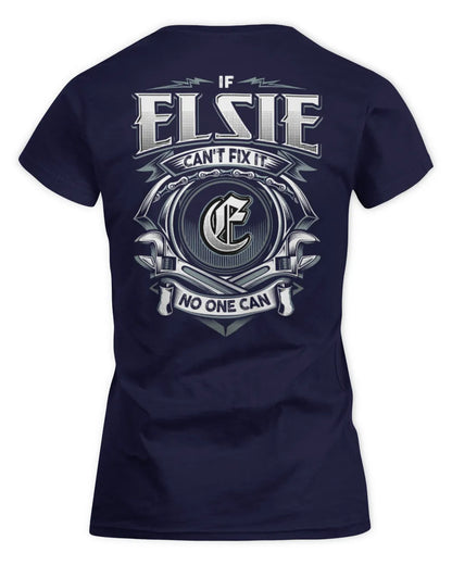 ELSIE AP81-K4-626 - Personalized Ahmed Quote Apparel “If Ahmed Can't Fix It, No One Can” - Women's Standard T-Shirt - Navy