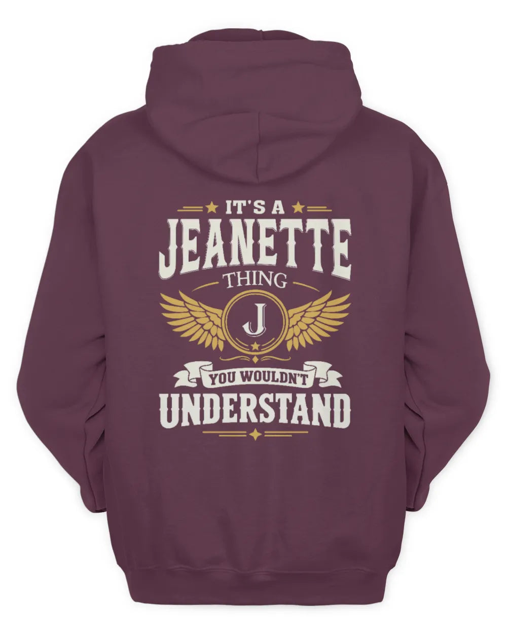 JEANETTE KT06-M008 It’s a [NAME] Thing – You Wouldn’t Understand | Personalized Vintage T-Shirt - Unisex Hoodie - Maroon