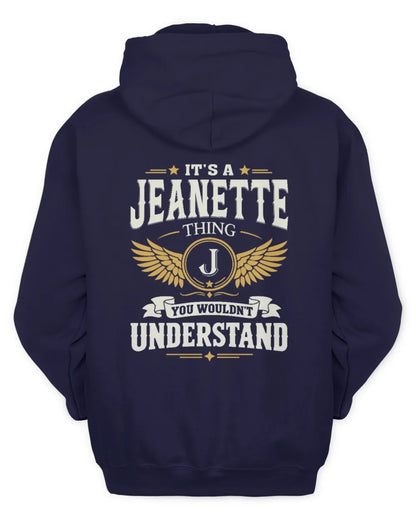 JEANETTE KT06-M008 It’s a [NAME] Thing – You Wouldn’t Understand | Personalized Vintage T-Shirt - Unisex Hoodie - Navy