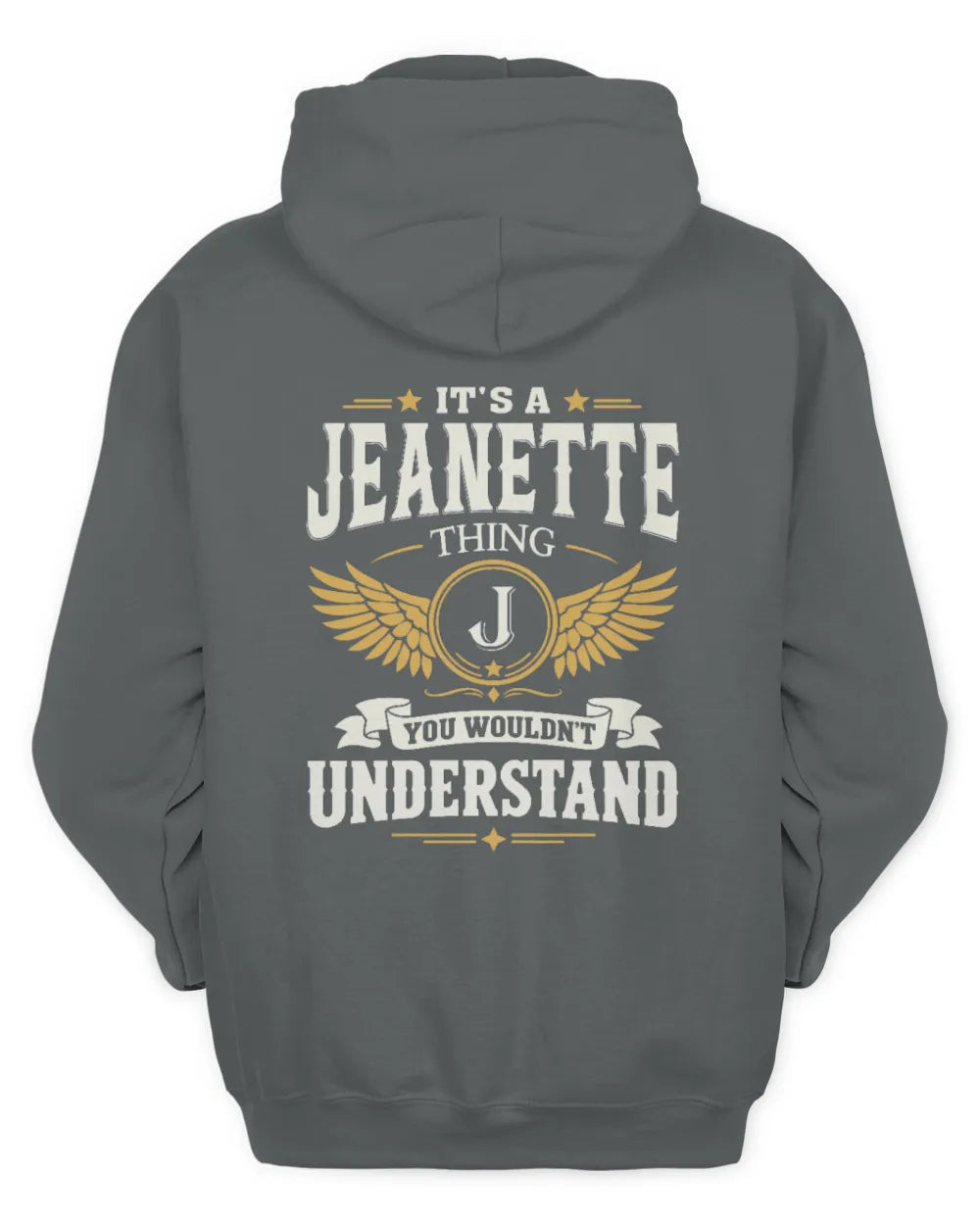 JEANETTE KT06-M008 It’s a [NAME] Thing – You Wouldn’t Understand | Personalized Vintage T-Shirt - Unisex Hoodie - Charcoal