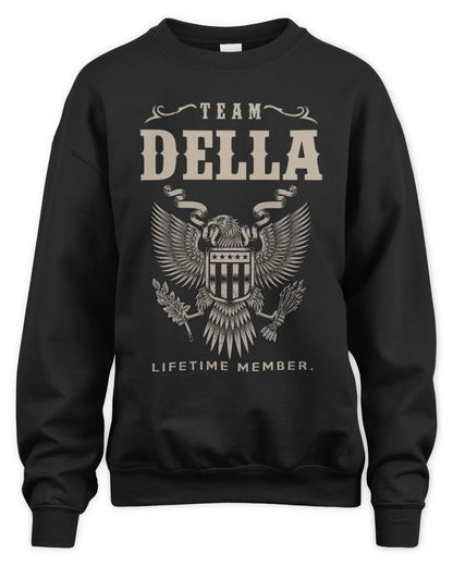 DELLA TP06-K82 – Personalized Classic Style Apparel “Team NAME Lifetime Member” - Unisex Sweatshirt - Black