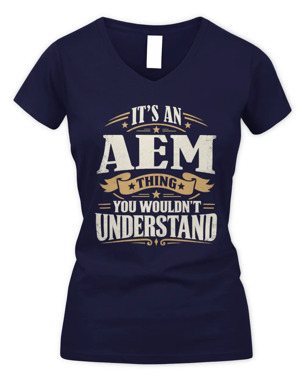AEM P08 TH51 - Personalized “It’s a/an [NAME] Thing – You Wouldn’t Understand” Shirt - Women's V-Neck T-Shirt - Navy