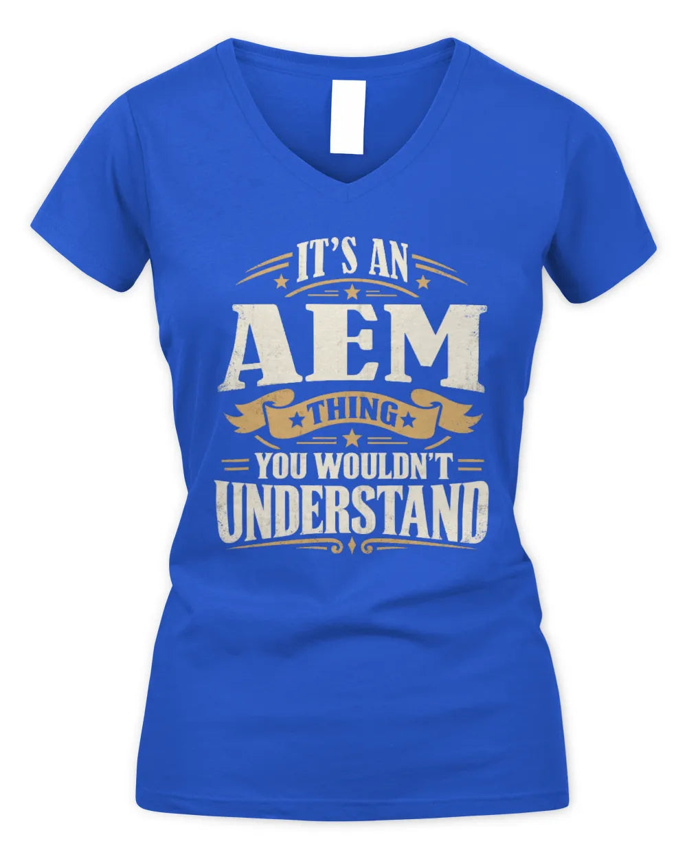 AEM P08 TH51 - Personalized “It’s a/an [NAME] Thing – You Wouldn’t Understand” Shirt - Women's V-Neck T-Shirt - Royal