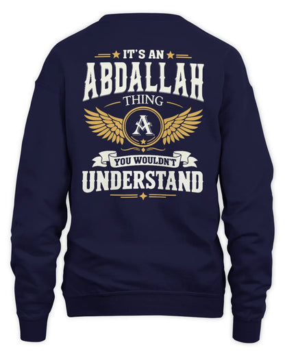 ABDALLAH KT06-M008 It’s a [NAME] Thing – You Wouldn’t Understand | Personalized Vintage T-Shirt - Unisex Sweatshirt - Navy