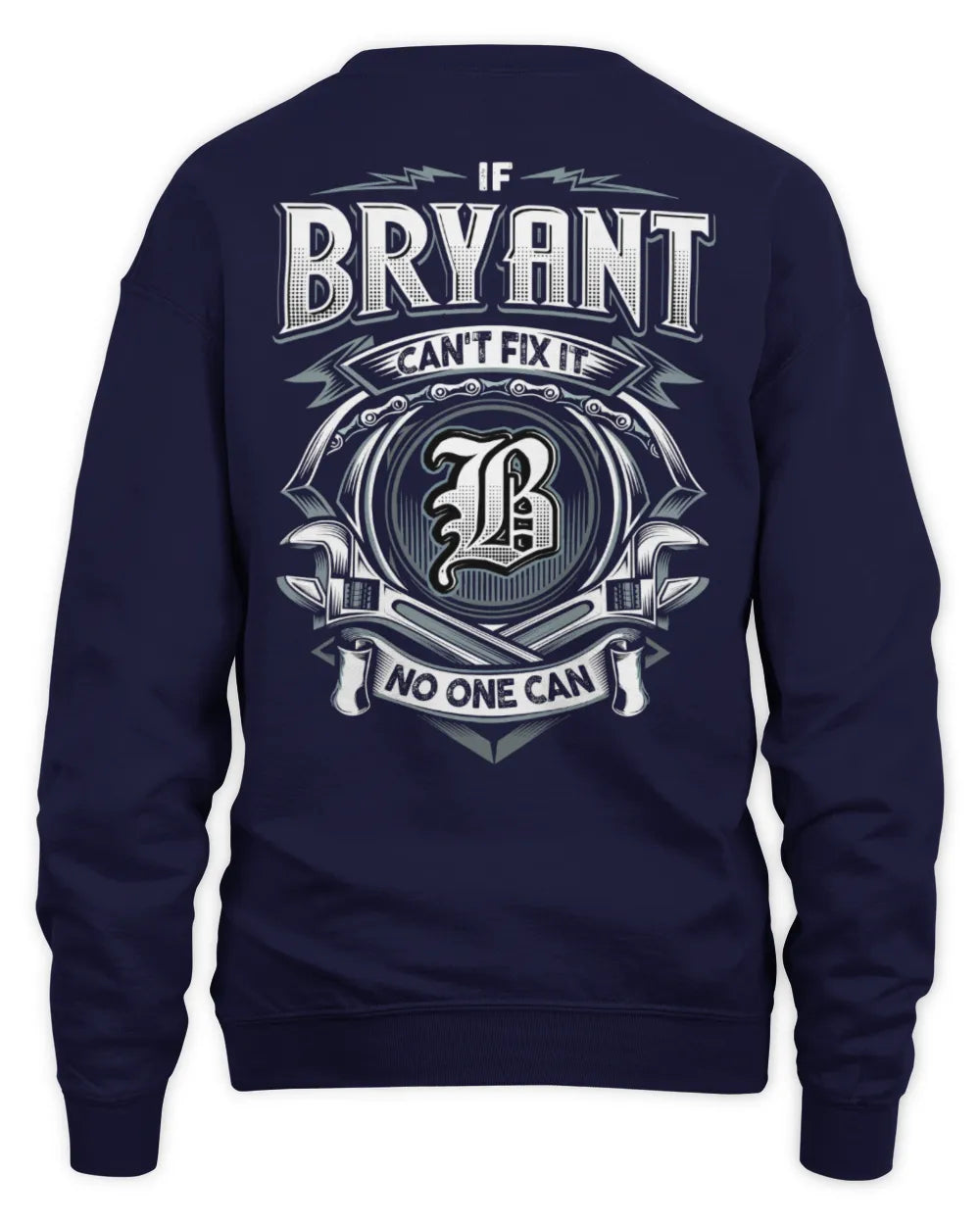 BRYANT AP81-K4-626 - Personalized Ahmed Quote Apparel “If Ahmed Can't Fix It, No One Can” - Unisex Sweatshirt - Navy