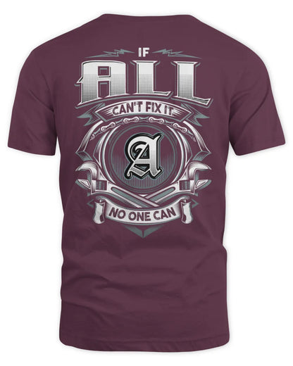 ALL AP81-K4-626 - Personalized Ahmed Quote Apparel “If Ahmed Can't Fix It, No One Can” - Unisex Standard T-Shirt - Maroon