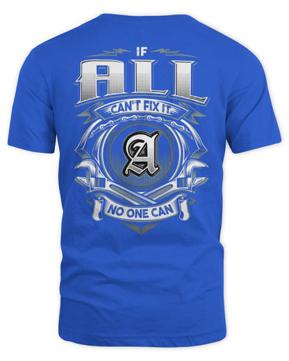 ALL AP81-K4-626 - Personalized Ahmed Quote Apparel “If Ahmed Can't Fix It, No One Can” - Unisex Standard T-Shirt - Royal